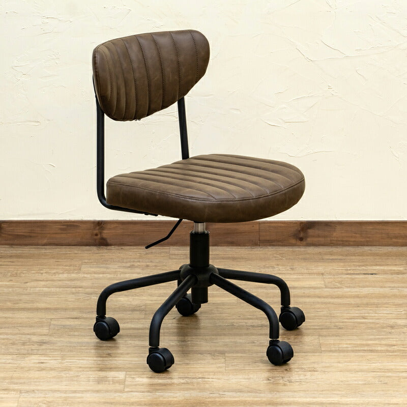 Cassidy オフィスチェア clf23 ブラック ホワイト ブラウン レッド 黒 白 赤 茶 座面高 44cm 46cm 57cm 45cm 50cm 55cm 昇降 背もたれ 小さめ PUレザー アンティーク アメリカン 仕事 ビジネス ヴィンテージ カウンターチェア おしゃれ 360度 回転 クッション ふわふわ